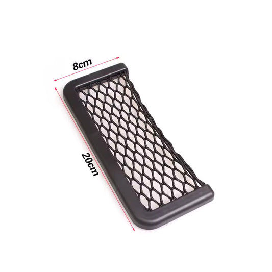 1Pcs Car Organizer Storage Bag Universal Auto Paste Net Pocket Organizer Bag Phone Holder Box Car Accessories 20*8CM 8*15CM